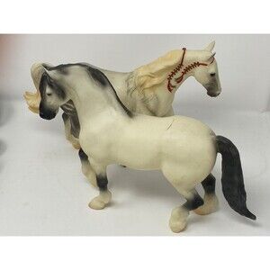 Breyer Snowflake 1998 Holiday Horse 750198 +Jack Frost 1999 Holiday Horse 700499